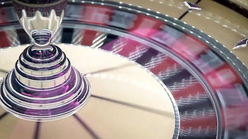 Close-up View Of A Spinning Roulette In Casino