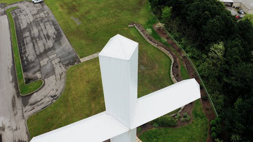 Tall Concrete Cross Monument