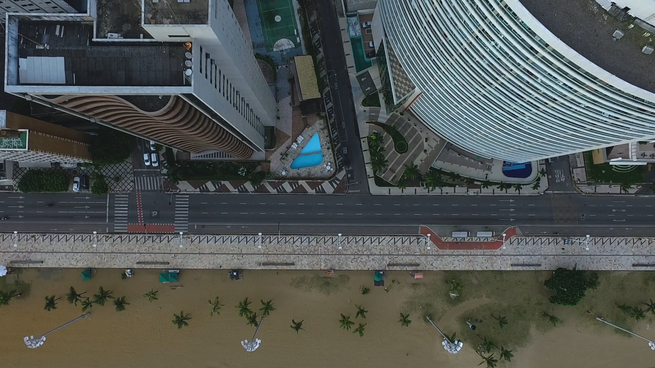 Drone Shot of High Rise Buildings in the City Free Stock Video Footage ...