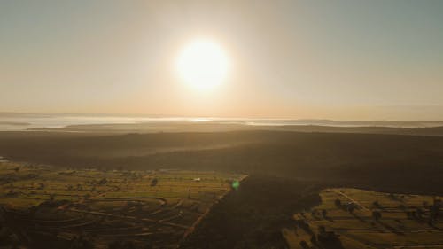 Drone Footage Of An Agricultural Land