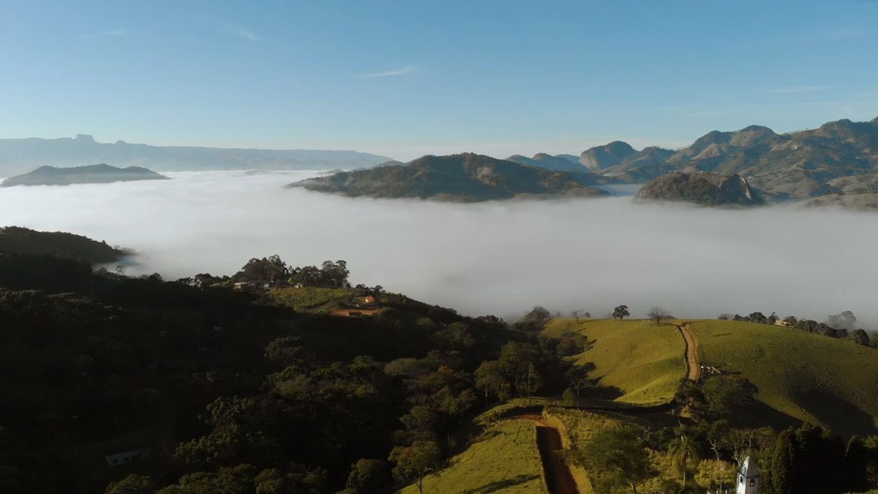 Drone Video of Clouds on the Mountains Free Stock Video Footage ...