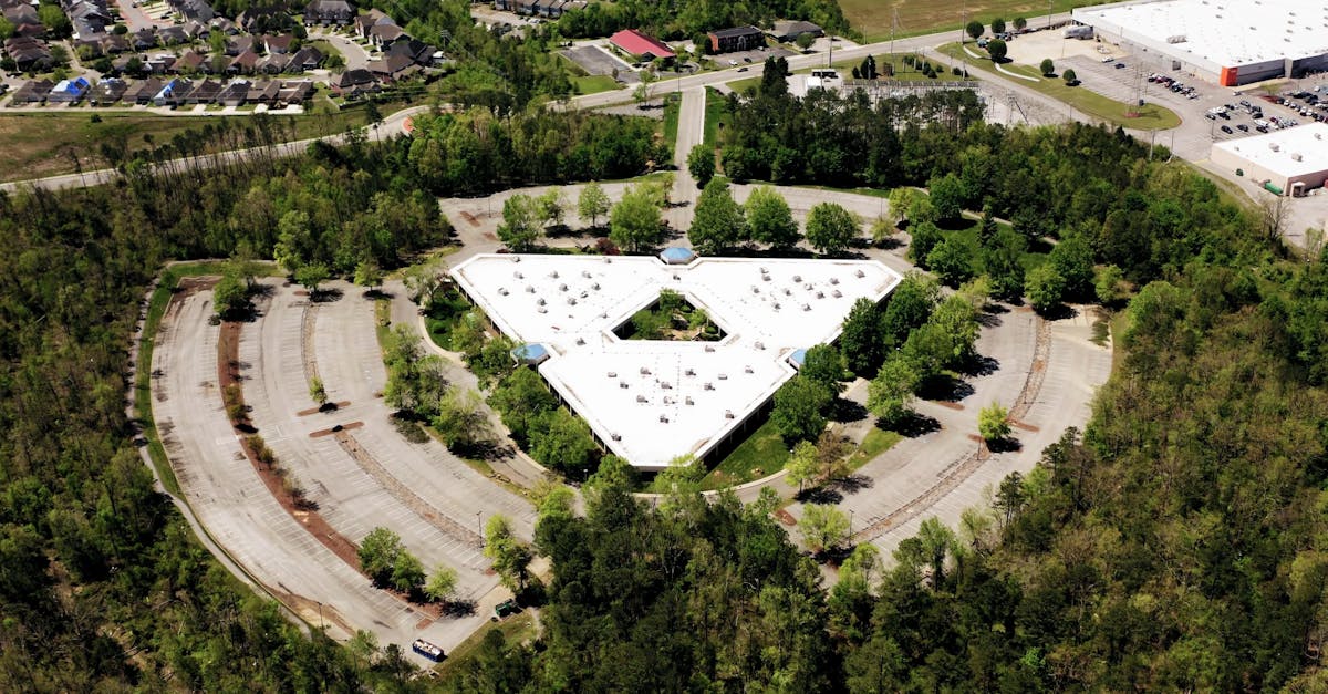 Aerial View Of A Triangle Shaped Building Free Stock Video Footage ...