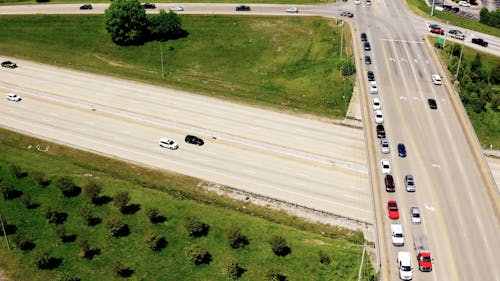 Drone Footage Of Roads