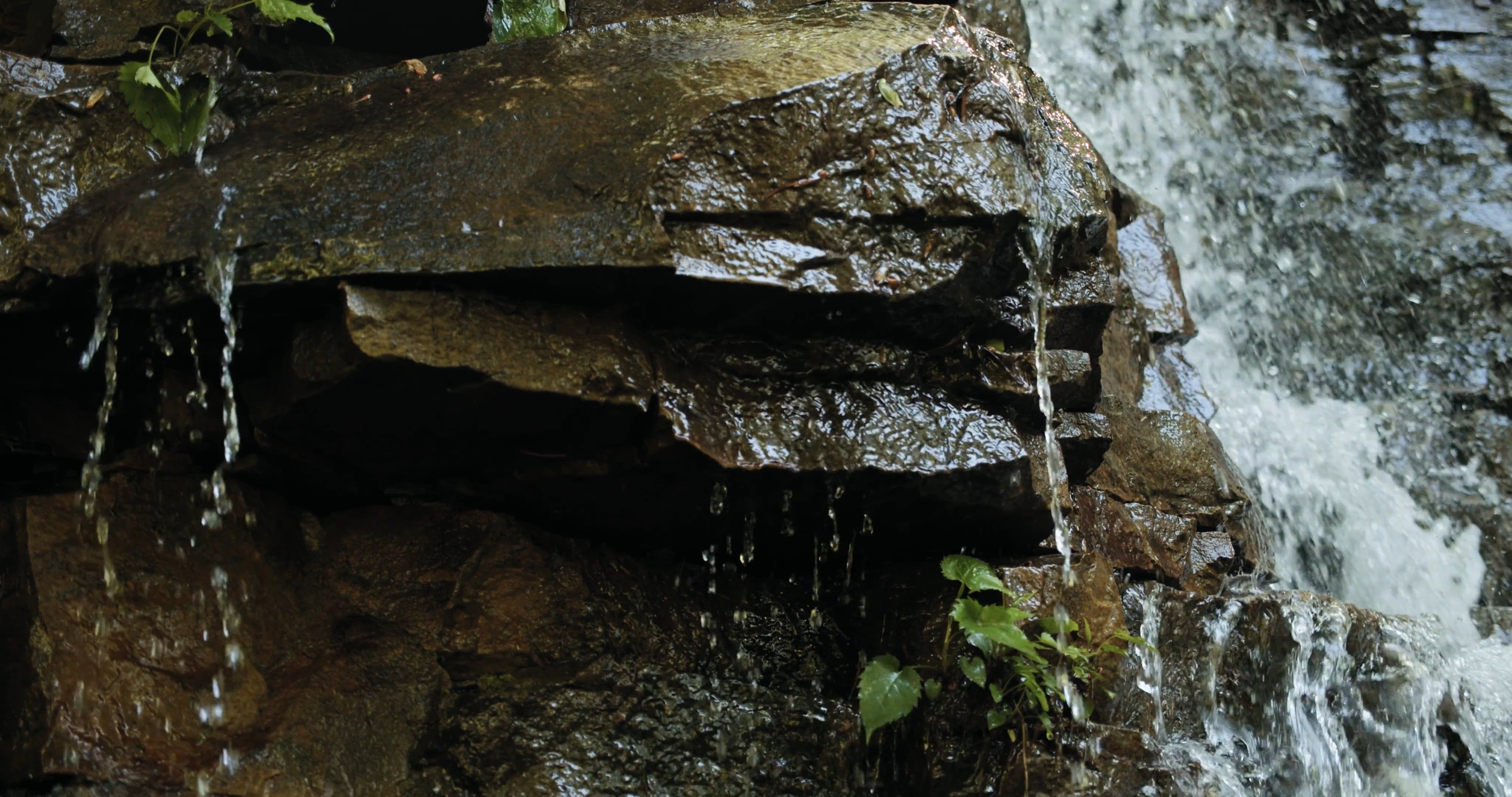 Close-Up Shot of a Cascading Water Free Stock Video Footage, Royalty ...