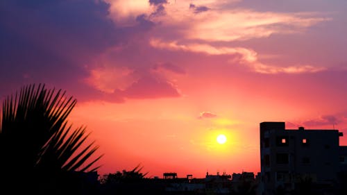 Time-Lapse Video of a Beautiful Sunset