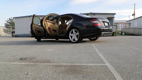 Black Car With Doors Open