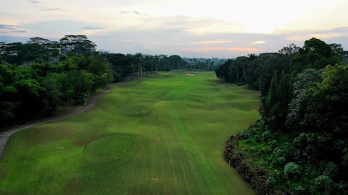 Drone Footage Of Gold Course