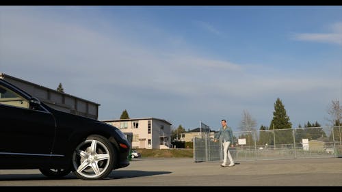 Video Of A Person Walking To A Car