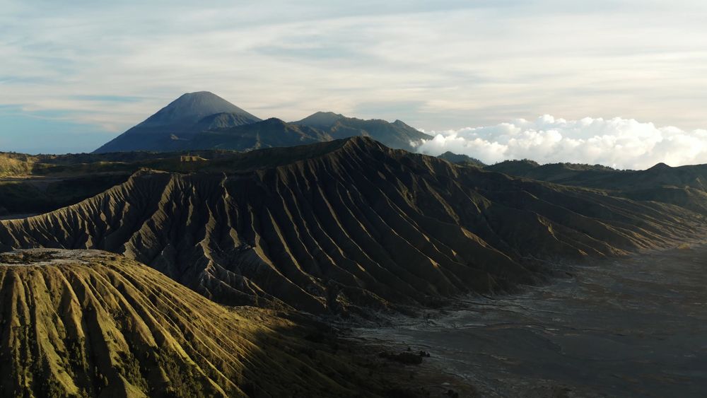 Mountains and clouds
