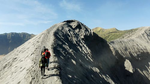 Drone Footage Of A Mountain