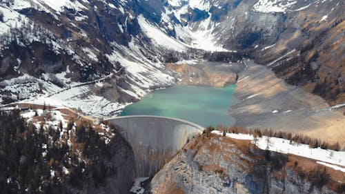 Drone Footage Of Dam