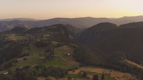 Drone Footage Of Mountains