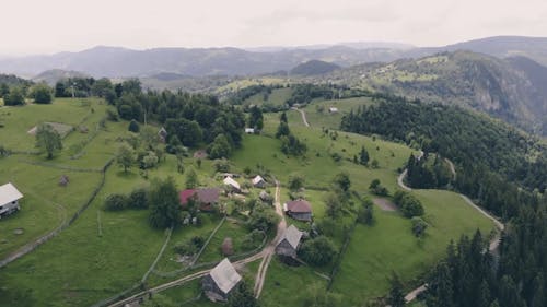 Drone Footage Of Mountains