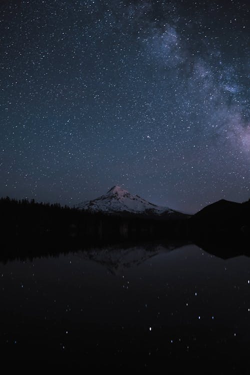 Time Lapse Of Sky Over Mountain