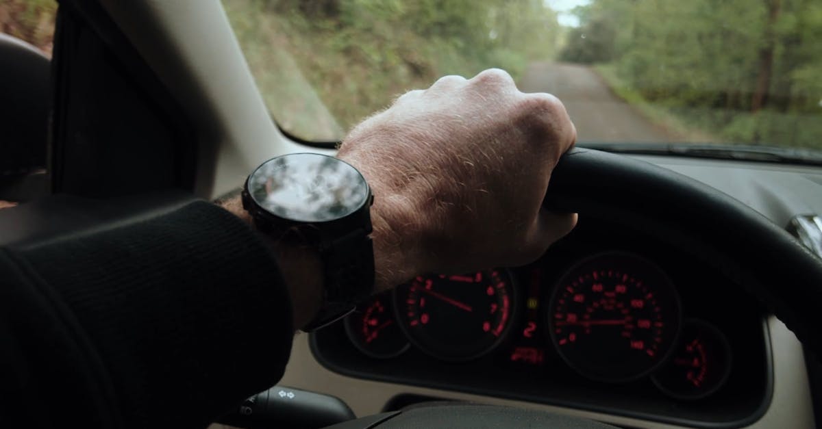 car driving inside