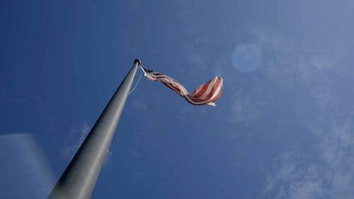 Flag Swaying in the Pole