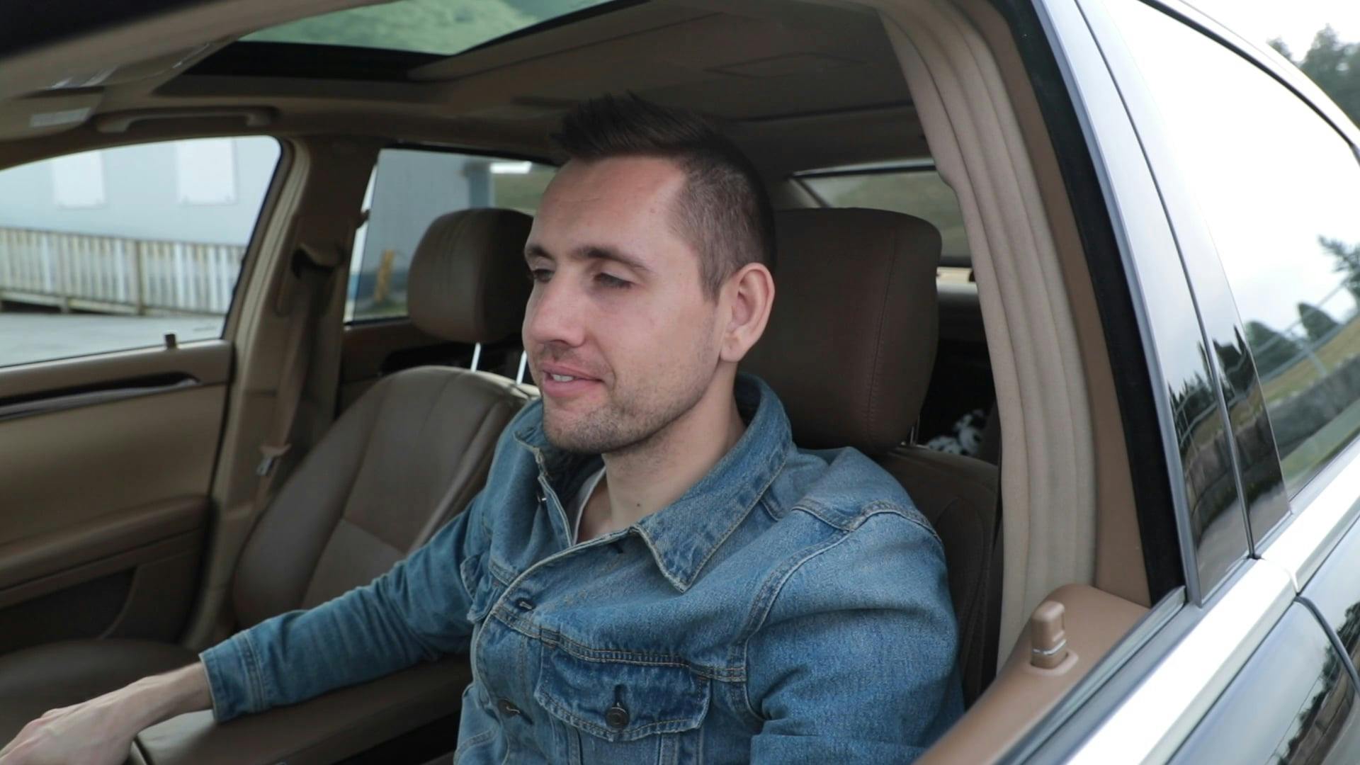 Man Sitting Inside A Car In Slow Motion · Free Stock Video