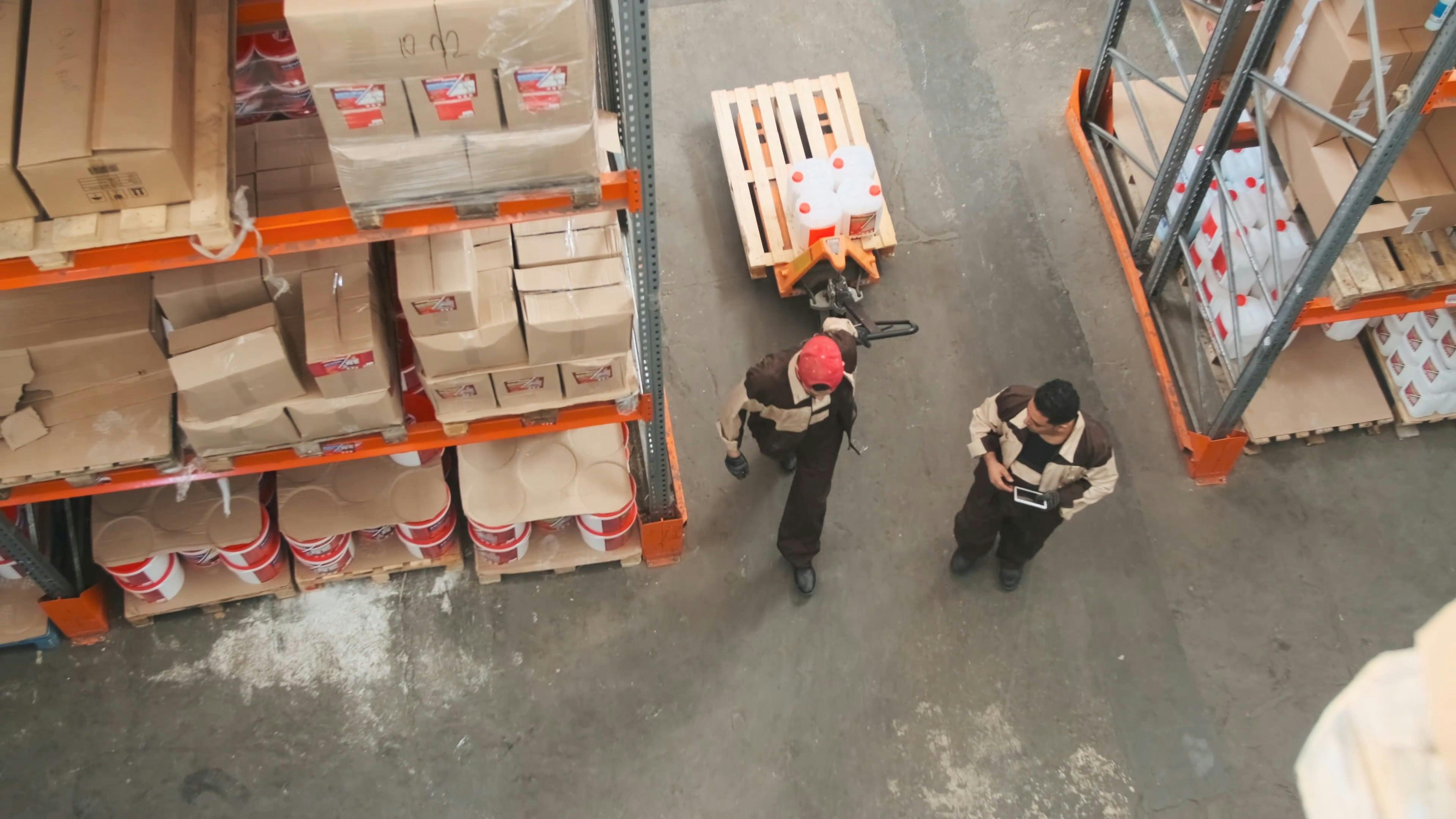 Man Working At A Warehouse · Free Stock Video