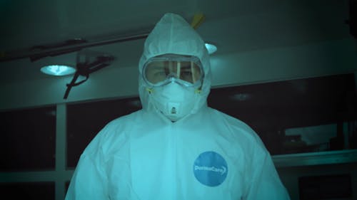 Person Wearing Personal Protective Equipment