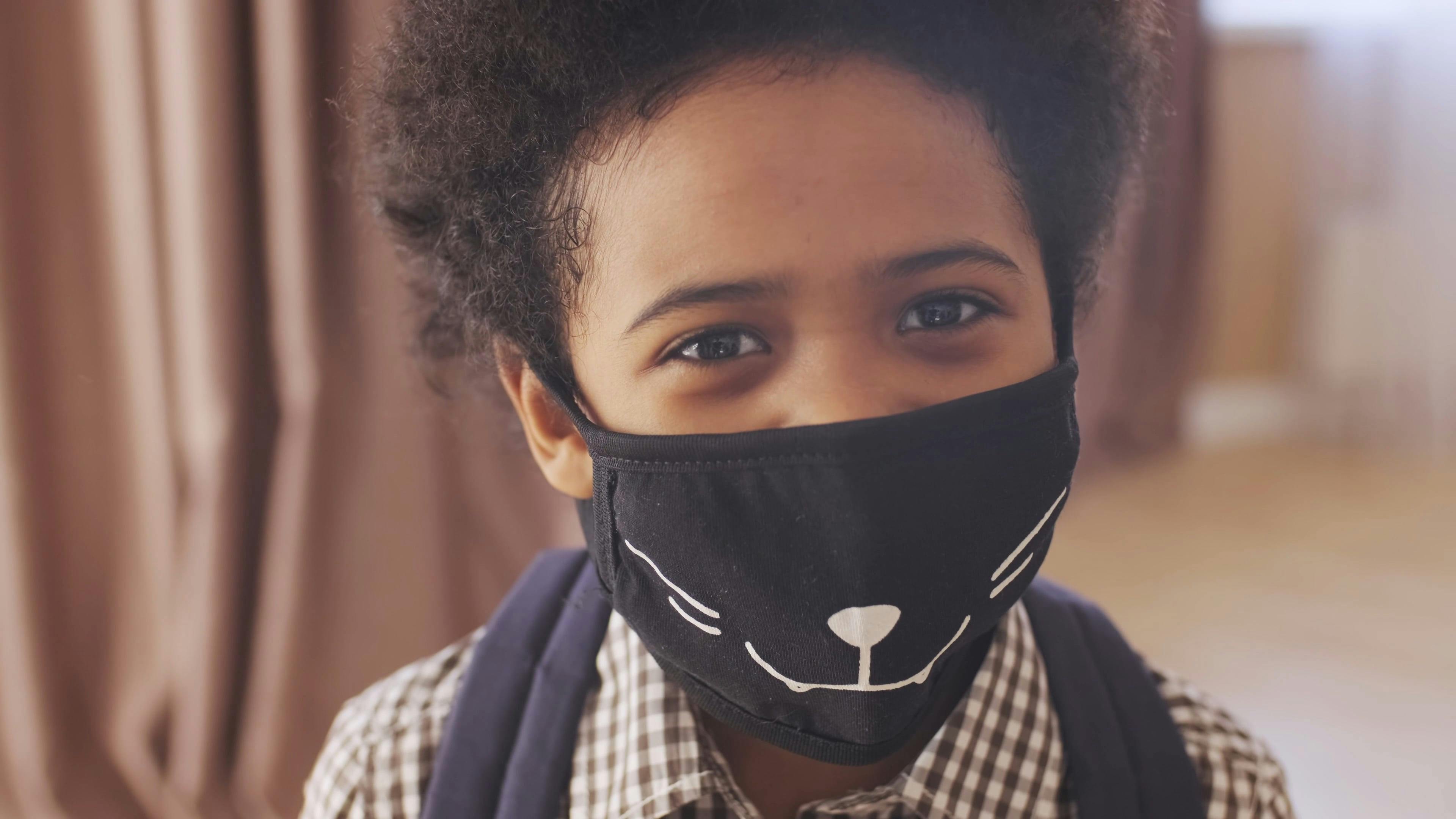 A Boy Wearing A Face Mask · Free Stock Video