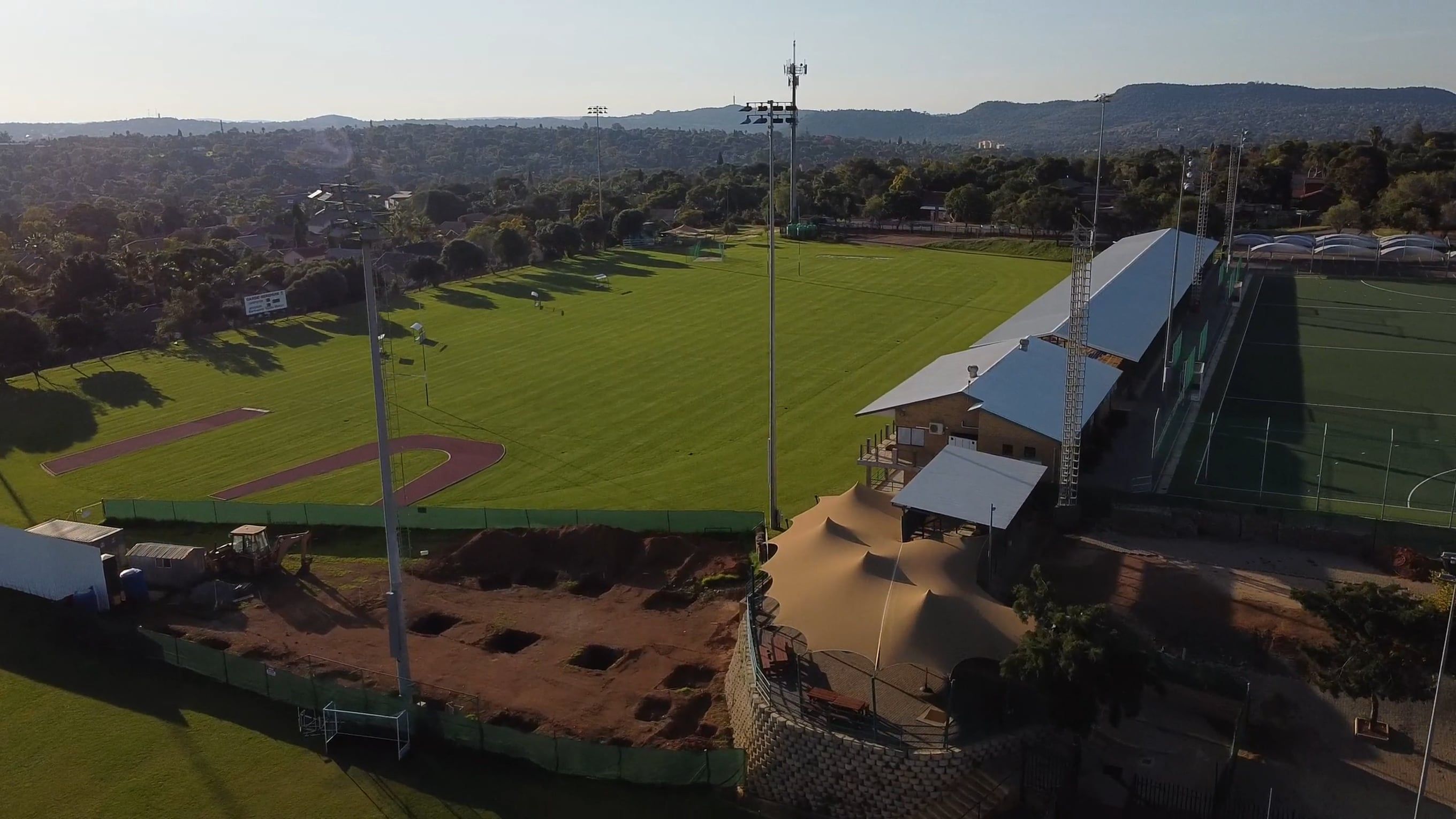 Drone Shot of a Sports Field Free Stock Video Footage, Royalty-Free 4K ...