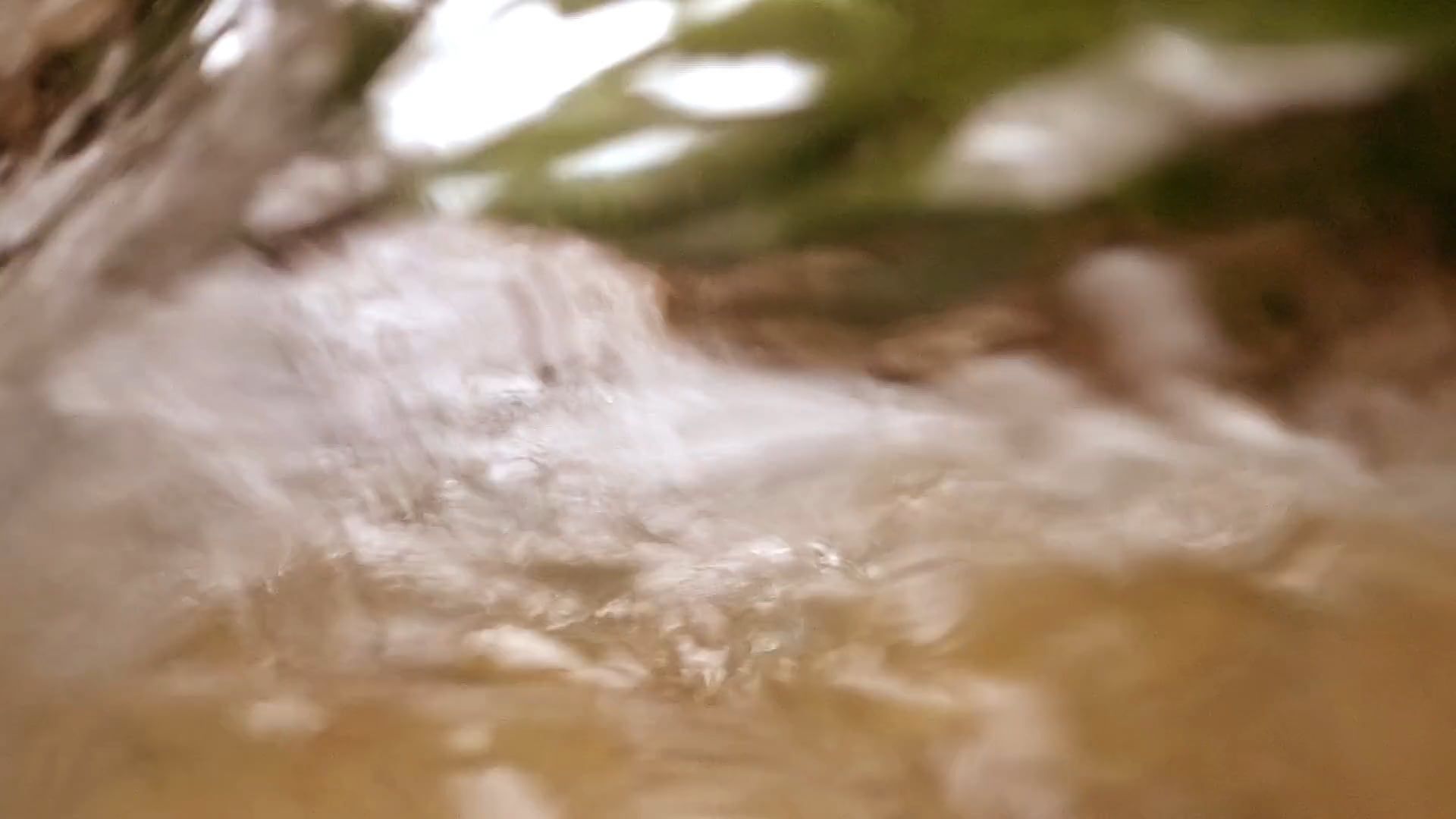 Close-Up Shot of Water Cascading in the River Free Stock Video Footage ...