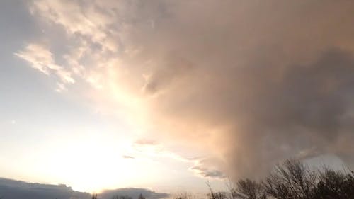 A Time-lapse Video of Moving Clouds