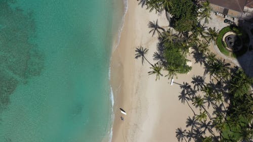 An Almost Empty Beach In Honolulu Hawaii
