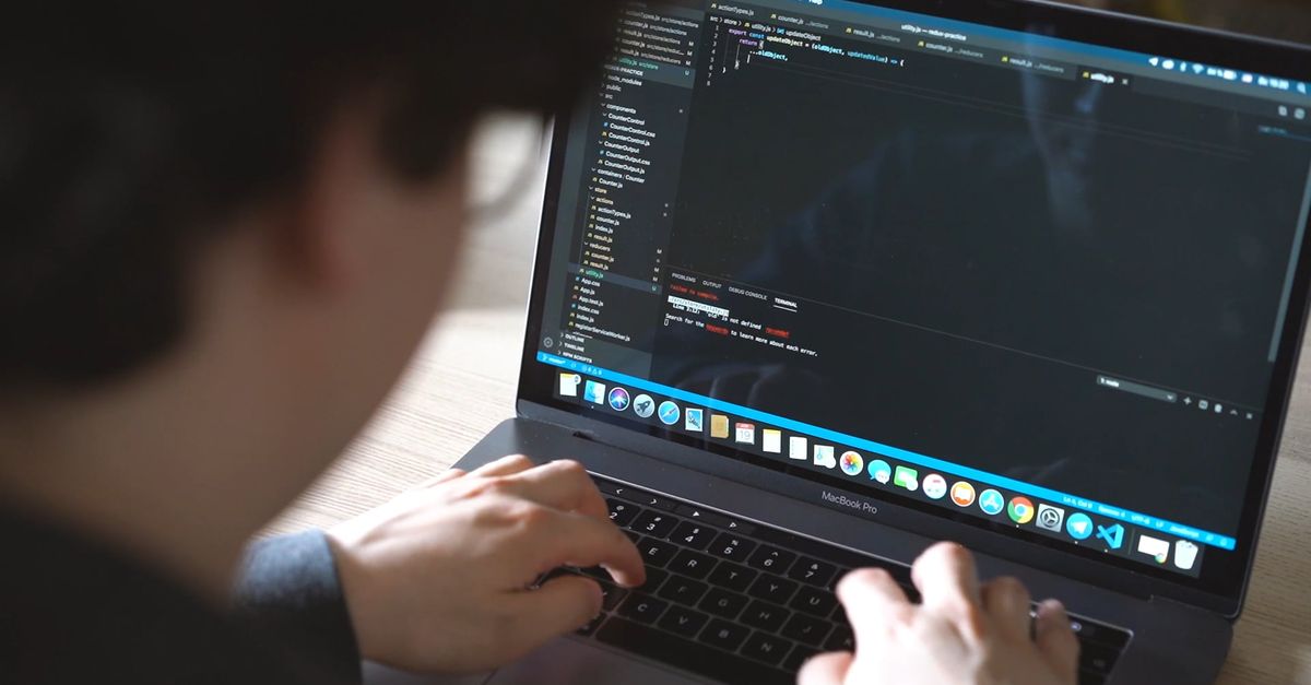 Computer Use Video A Person Using his Laptop Free Stock Video Footage, Royalty-Free 4K ...