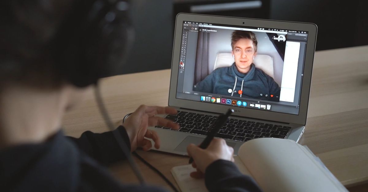 Ppl Video Calling A Person Having a Video Call Free Stock Video Footage, Royalty-Free 4K ...