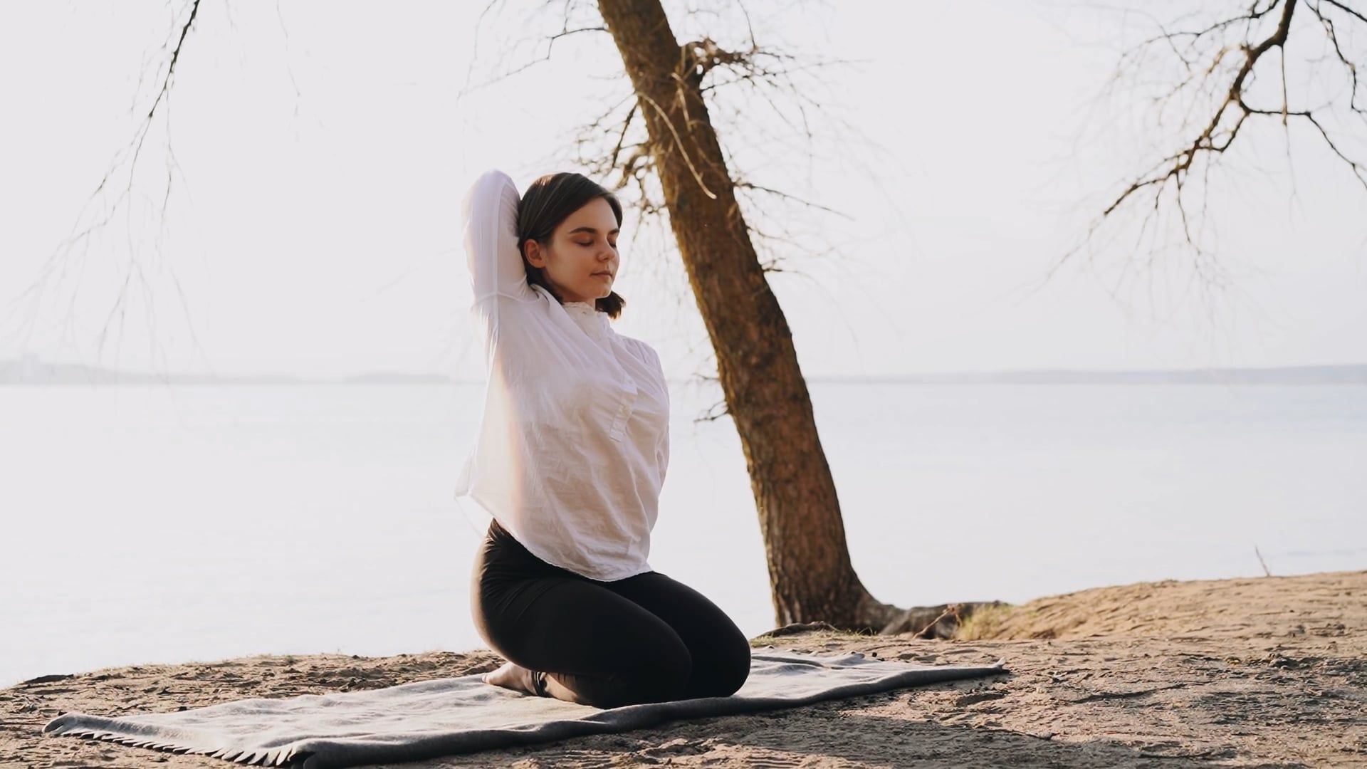 A Woman Doing Yoga Free Stock Video Footage, Royalty-Free 4K & HD Video ...