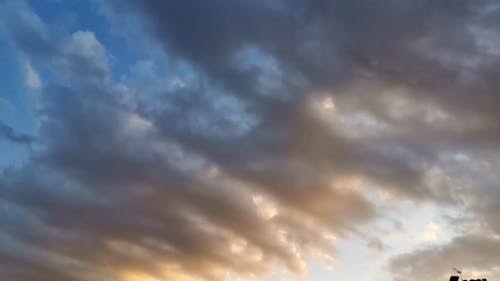 Time Lapse Video Of Clouds Formation In The Sky