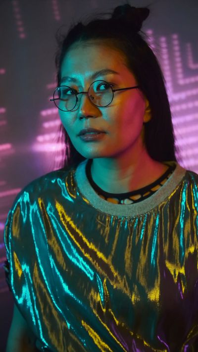 Darlene Alderson's cyberpunk aesthetic video