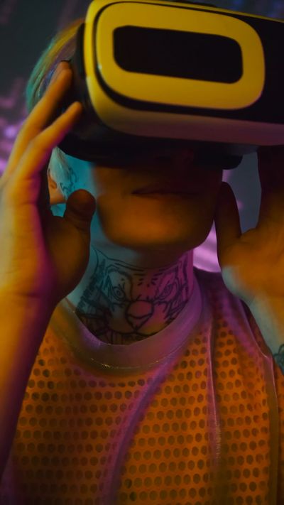Darlene Alderson's cyberpunk aesthetic video