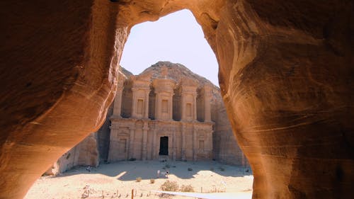 Canyon In Petra, Jordan Leading To The Lost City