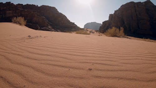 The Red Sand Of Wadi Rum Desert In Jordan