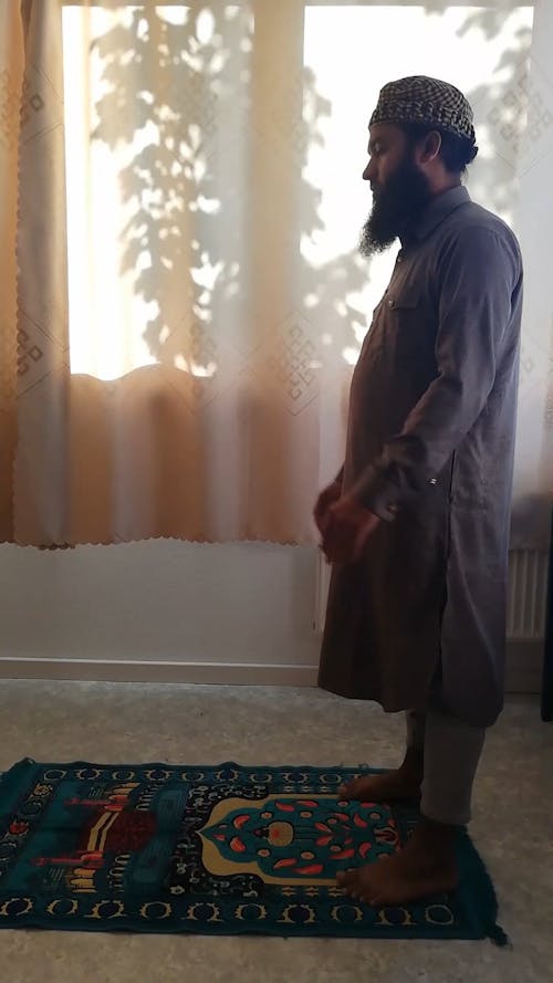 A Man Performing Salah