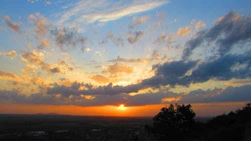 Beautiful Sunset Over The Horizon