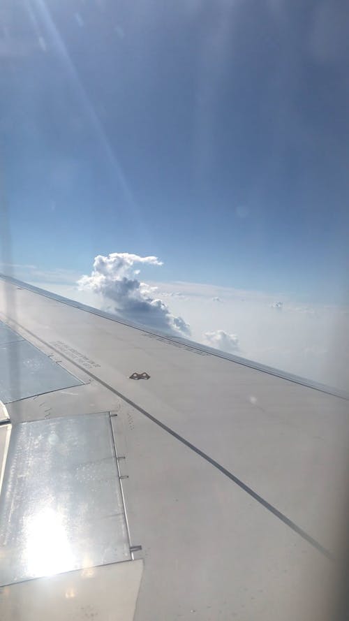 A Video of an Airplane's Wing in Flight