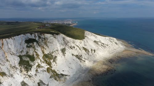 Drone Footage of Green Cliff