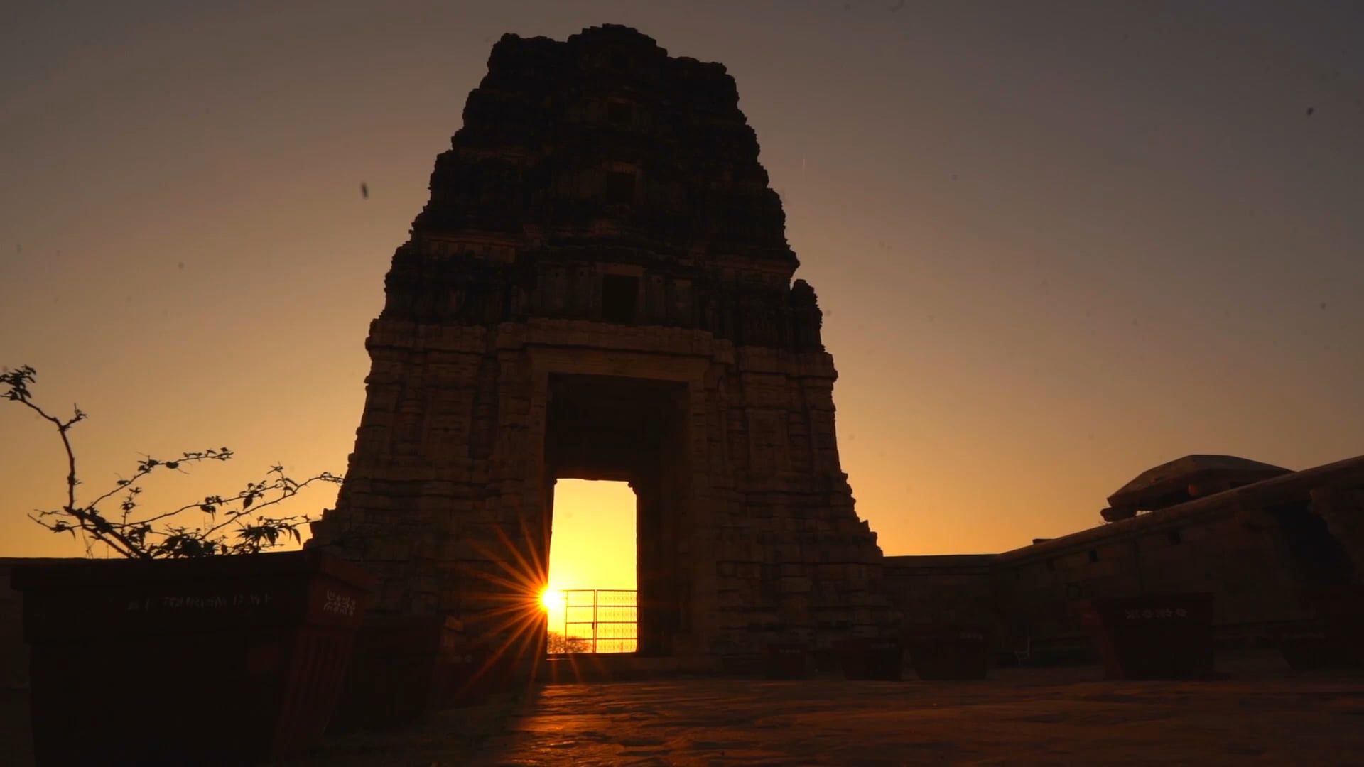 A Shot of a Temple during Golden Hour Free Stock Video Footage, Royalty ...