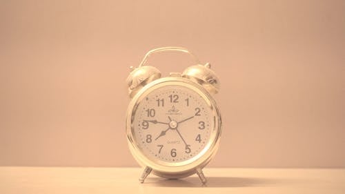 Close-Up Shot of an Alarm Clock