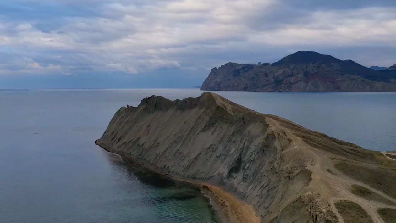 Drone Footage of Mountains by the Sea Free Stock Video Footage, Royalty ...