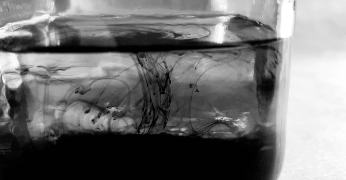 Mixing Black Ink With Clear Water Free Stock Video Footage, Royalty ...