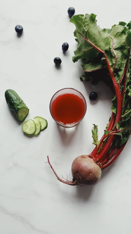 Vegetables and Fruits on the Table