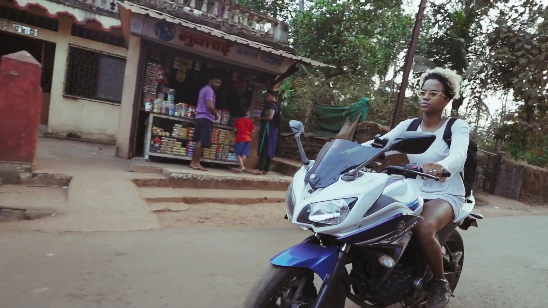 A Woman Riding A Motorcycle Free Stock Video Footage, Royalty-Free 4K ...