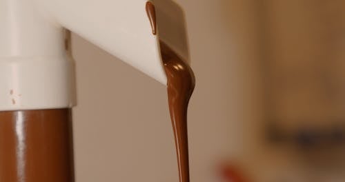 close-up Video of Chocolate Dripping