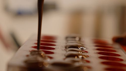 Pouring Chocolate into the Molder