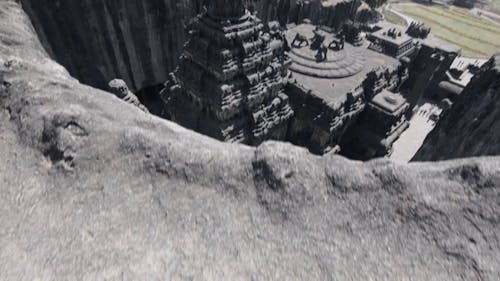 Tilt Shot of Kailasa Temple