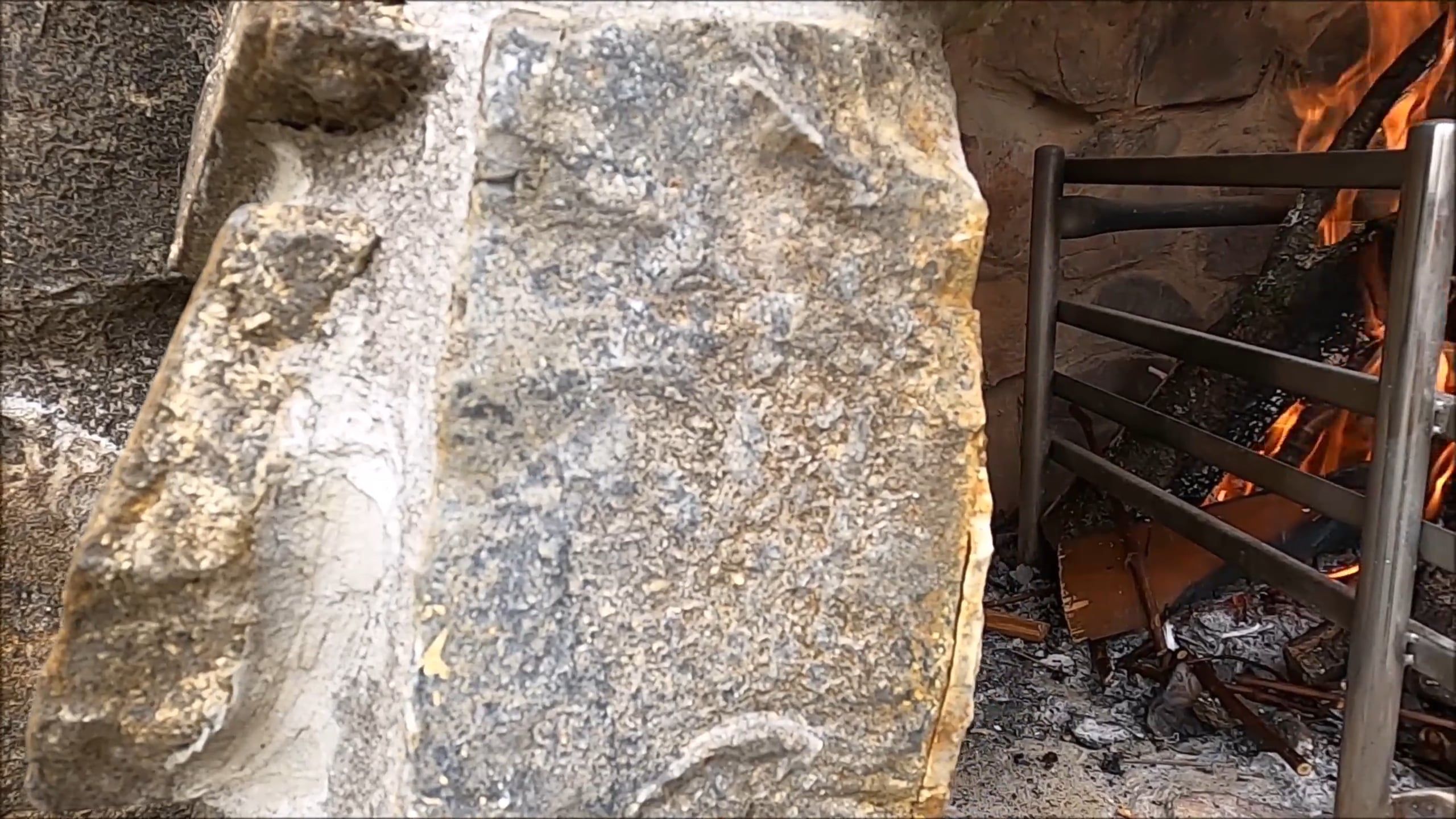 Tracking Shot of Wood Burning in a Fireplace Free Stock Video Footage ...